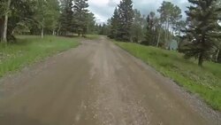Driving down dirt road in western Colorado; time lapse Stock Footage