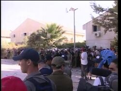 Gaza Eviction: Police Break Down Doors, Evict Settlers, Houses On Fire News Clip