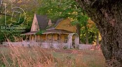 Static shot of a country house, clip 3 Stock Footage