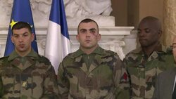 CLEAN : Soldiers attacked by knife wielding assailant receive medal News Clip