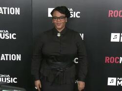 Jill Scott at 2013 Roc Nation Pre-Grammy Brunch 2/9/2013 in West Hollywood, CA.(Footage by WireImage Video/Getty Images Entertainment Video) Stock Footage