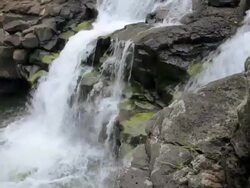 CU Shot of Hoopii Falls / Kapaa, Kauai, Hawaii, United States Stock Footage