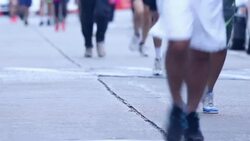 People jogging exercise Stock Footage