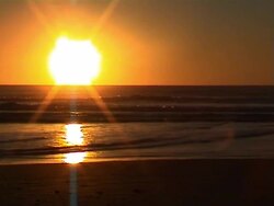 Glowing sunset Stock Footage