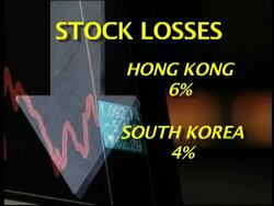Asian stocks tumbled in trading on Friday after word of the collapse of a bailout bill for Detroit's ailing automakers.  Stocks in Japan fell more than five percent, while stocks in Hong Kong sank nearly seven percent. News Clip