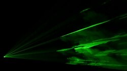 Video of green laser show in 4K Stock Footage