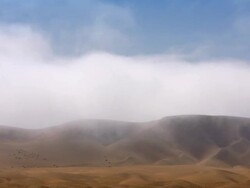 Clouds over the desert -  Namib_Wolken2 Stock Footage