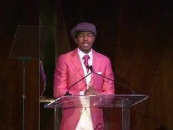 SPEECH - Nick Cannon at March of Dimes Celebration of Babies Luncheon Honoring Jennifer Lopez in Los Angeles, CA on 12/06/13 Stock Footage