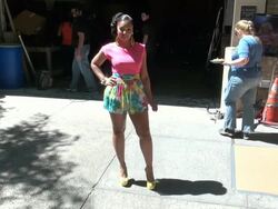 Ashanti at the 'LIVE! With Kelly' studio in New York, NY, on 06/28/12 (Getty Images Entertainment Video) Stock Footage