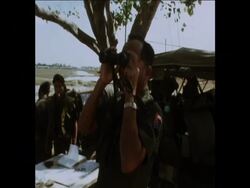 SYND 11-1-74 PHNOM PENH AIRPORT DEFENDED News Clip