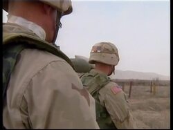 Firefight a'math and briefing, Afghan police drug bust News Clip