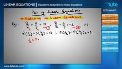 Reducing Non-Linear Equations to Linear Equations Instructional Video