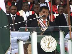 CLEAN: Madagascar's Rajoelina installed as transitional president News Clip