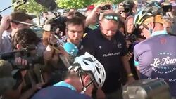 CLEAN : Cycling: Disgraced Armstrong back on the Tour de France route News Clip