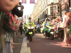 Olympic Torch Relay - Day 69 Stock Footage