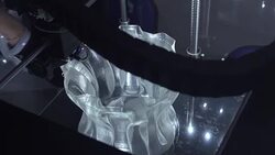 3D Printer printing a vase Stock Footage