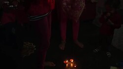 Indian family prepare Diwali lamps and fireworks in Old Delhi News Clip