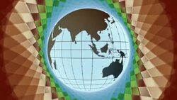 Globe And Lens Flare mosaic Stock Footage