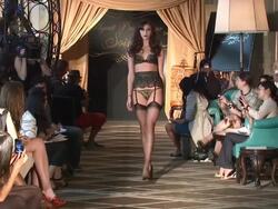 Agent Provocateur Soir_e Fashion Show - Runway and Backstage Stock Footage