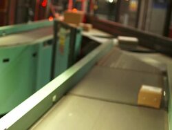 Parcel Transportation in a Distribution Center Stock Footage