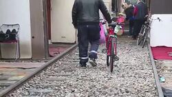 Roma Migrants Living On Railway Tracks of la Petite Ceinture, North of Paris Fear Imminent Eviction News Clip