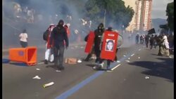Brazil - Protesters clash with police during anti-government protests News Clip