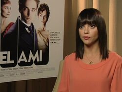 INTERVIEW: Christina Ricci on how she approaches each acting role at Bel Ami Interview on March 5, 2012 in London, England. Stock Footage