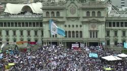 CLEAN : Thousands demand Guatemala president resignation News Clip