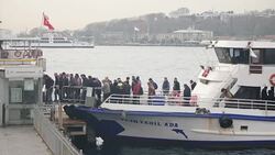 Ferry on shore of Bosphorus News Clip