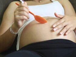 Expecting Mother Stock Footage