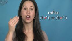 How to Pronounce COFFEE -- Word of the Week -- American English Instructional Video