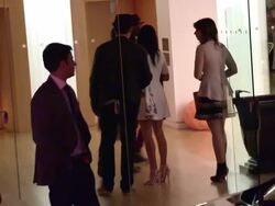 Jake T Austin departs the Mondrian Hotel in Los Angeles - Celebrity Sightings in Los Angeles Stock Footage