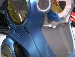 CU TU EN-V, prototype of an electric concept car at Detroit Auto Show / Detroit, Michigan, USA Stock Footage