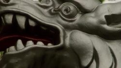 1985 MONTAGE Various dragon statues in London, England.? Stock Footage