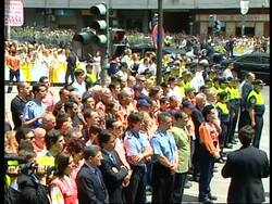WRAP Pope Benedict visits, royal welcome, visits subway stn, meets PM Instructional Video