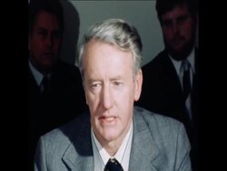 UPITN 13 11 79 FORMER RHODESIAN PRIME MINISTER IAN SMITH HOLDS A PRESS CONFERENCE IN SALISBURY News Clip