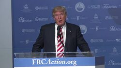 Value Voters: Donald Trump (Part 6 of 10) Stock Footage