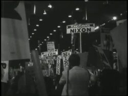 Former U.S. Republican President-elect Richard M. Nixon, won and accepted his party's nomination at the 1968 Republican National Convention held in Miami Beach, Florida. News Clip