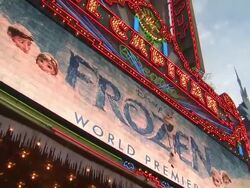 ATMOSPHERE - Signage at Walt Disney Animation Studios''Frozen' Los Angeles Premiere in Hollywood, CA, on 11/19/2013. (Footage by WireImage Video/Getty Images) Stock Footage