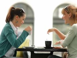 HD: Friends Having Coffee Stock Footage