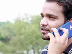 Men Talking on Phone Stock Footage
