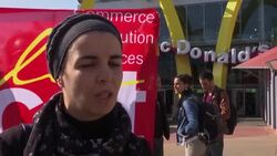 Protest at Disneyland Paris McDonald's News Clip
