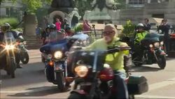 Raw: Mike Pence Rides a Harley Across Indiana Instructional Video