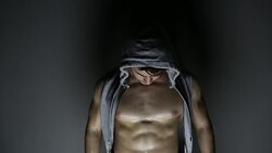 Muscular man Stock Footage