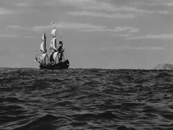 Model, Spanish galleon Stock Footage