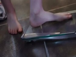 Scales and knickers Stock Footage