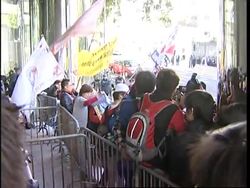 Protests as delegates try to hammer out deal News Clip