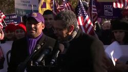 Crowds gathered in front of the White House Friday to celebrate the executive actions announced by the President Thursday night that would give certain illegal immigrants broader protection from deportation. (Nov. 21) News Clip