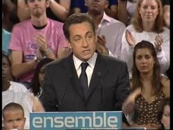 WRAP Sarkozy's rally; Royal visits a homelessness services office; rally pix Instructional Video
