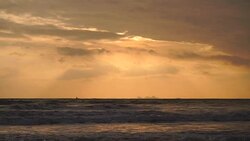Seamlessly Waves On The Beach in the morning. Stock Footage
